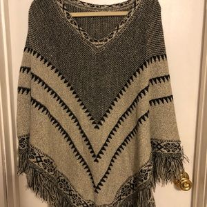 Woven poncho